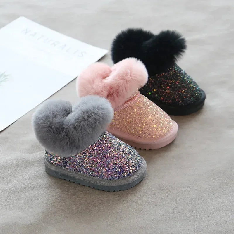 Warm & Stylish - Glitter Children's Winter Shoes