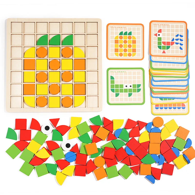 Educational Entertainment - Wood Pattern Brain-teaser