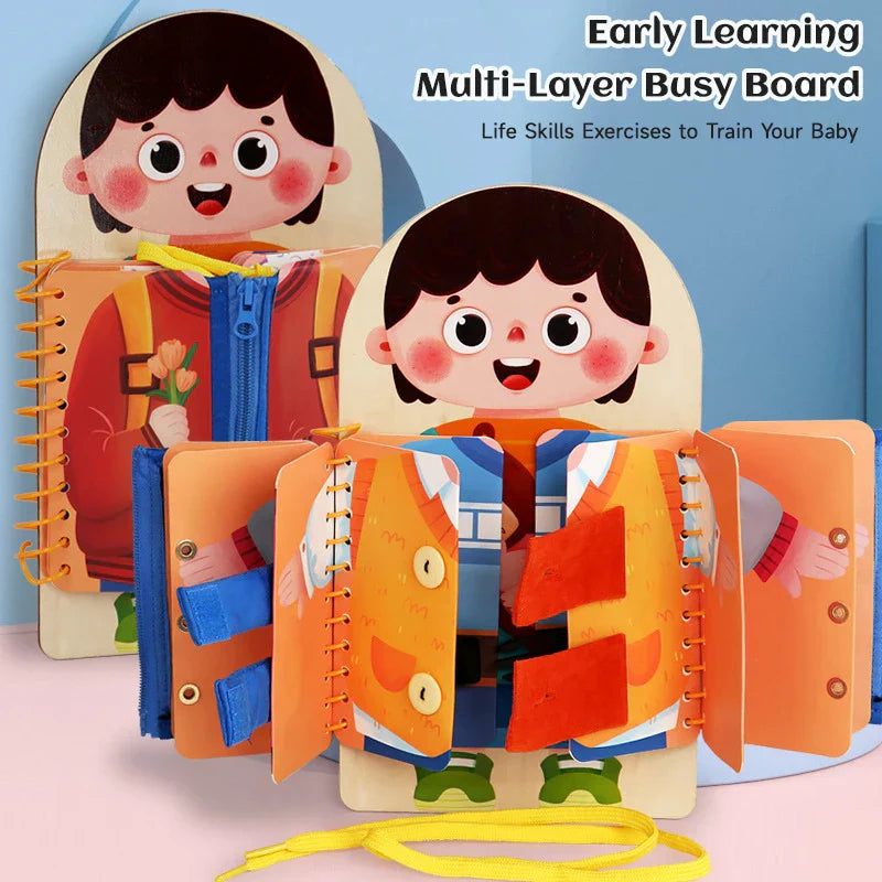 Button & Zipper - Activity Board