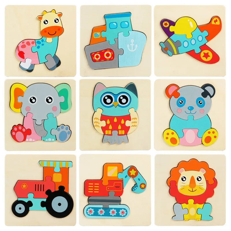 Playful Animal Adventure - Jigsaw Brain-teaser