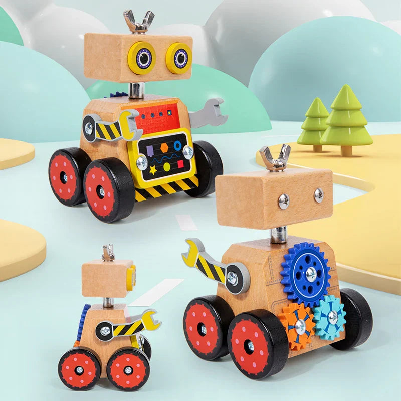 Build & Play - Wood Construction Robot
