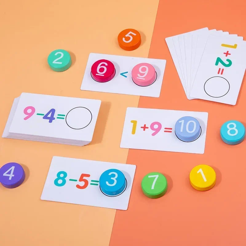 Counting & Solving - Arithmetic Cards Children