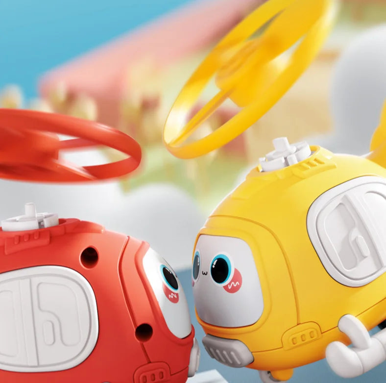 Airy Smiles – Cartoon Helicopter