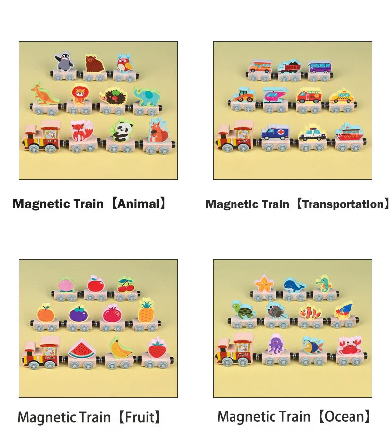 Colors & Shapes - Wood Train Toys