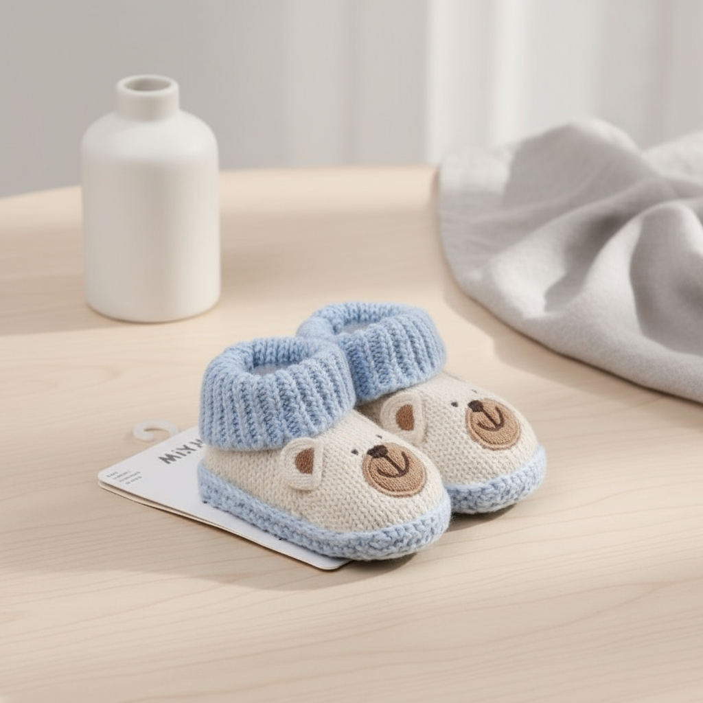 Knitted Infant Booties (3-6 months)