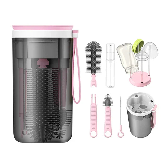Bottle Cleaning Kit™ - Handy on the go - Infant bottle brush & cleaner