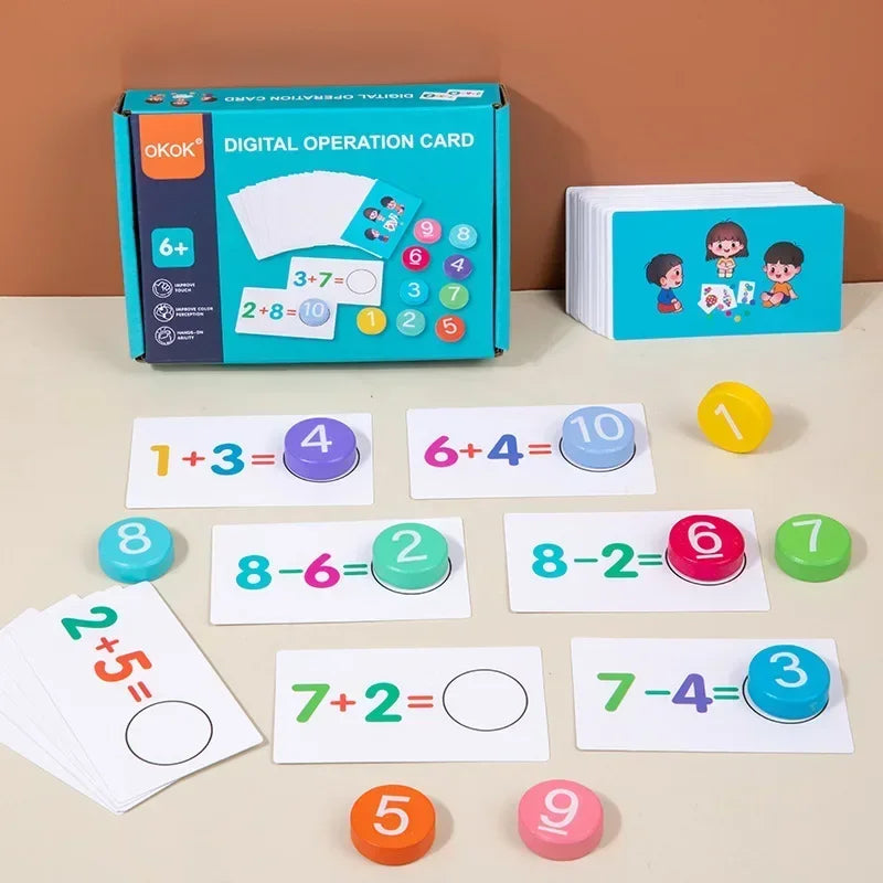 Counting & Solving - Arithmetic Cards Children
