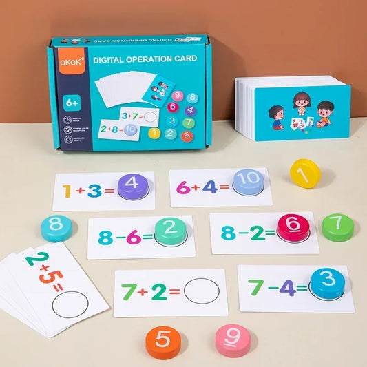 Counting & Solving - Arithmetic Cards Children
