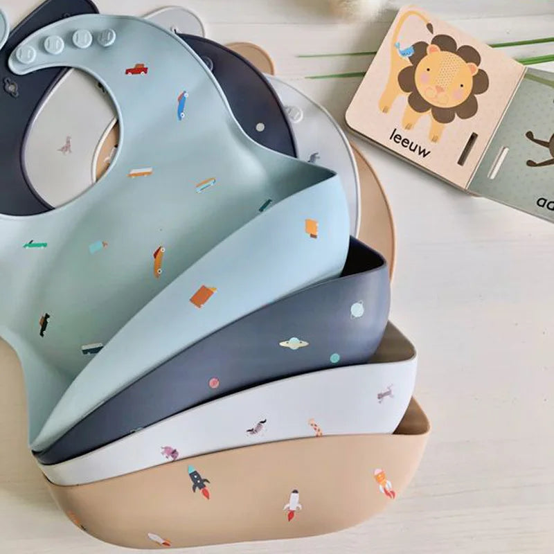 Waterproof & Fashionable - Silicone Infant Bib