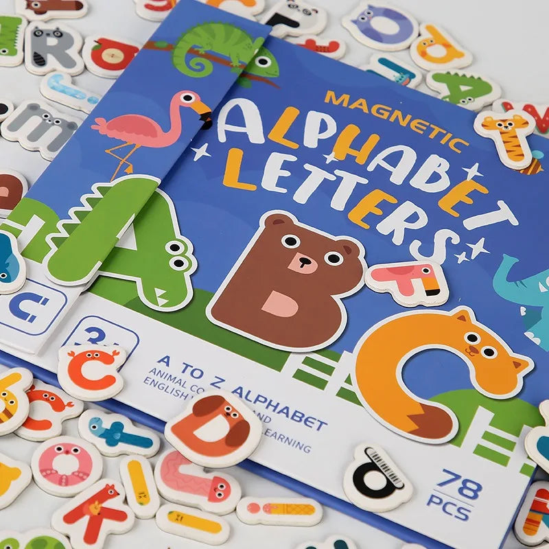 Learn English words & math – Alphabet & Numbers Brain-teaser Book
