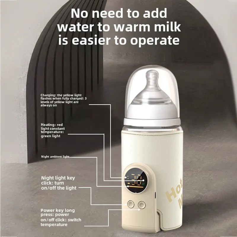 Always Warm & Ready - Wireless rechargeable milk warmer