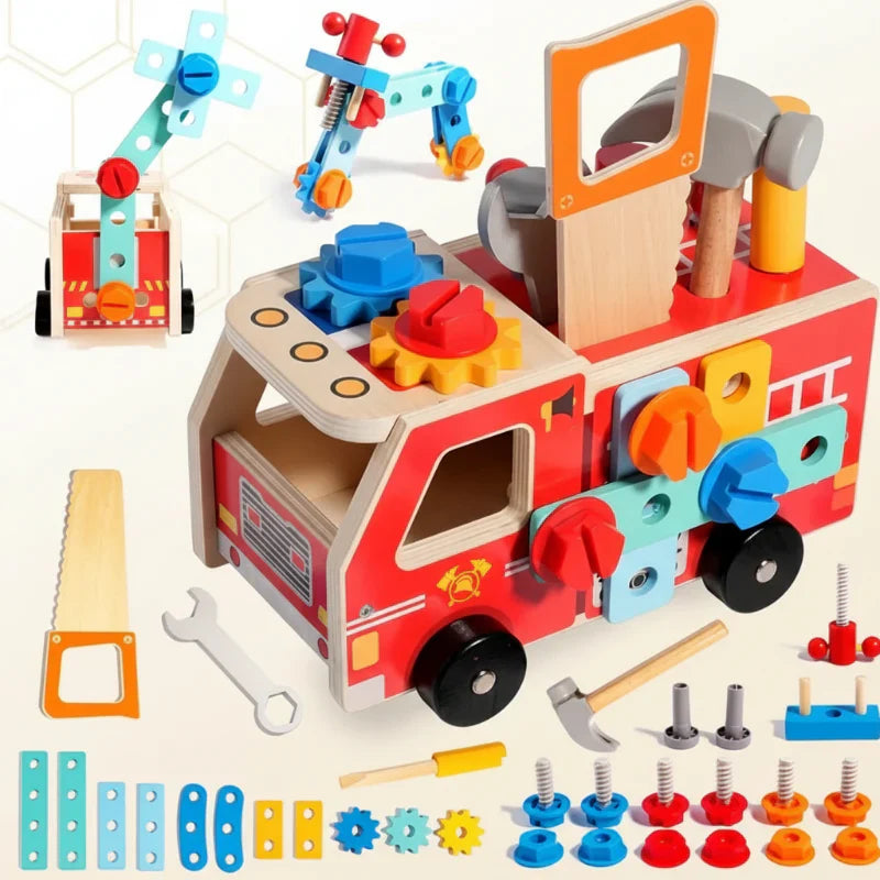 Educational & Innovative – Wooden Fire Truck