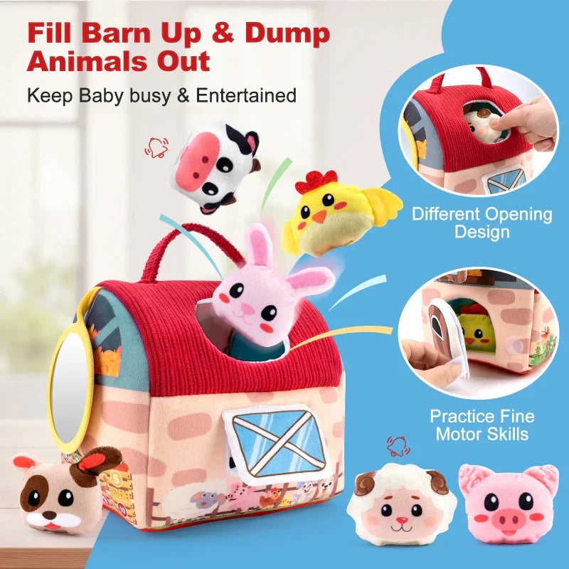 Soft & Educational – Farmhouse with Plush Animals