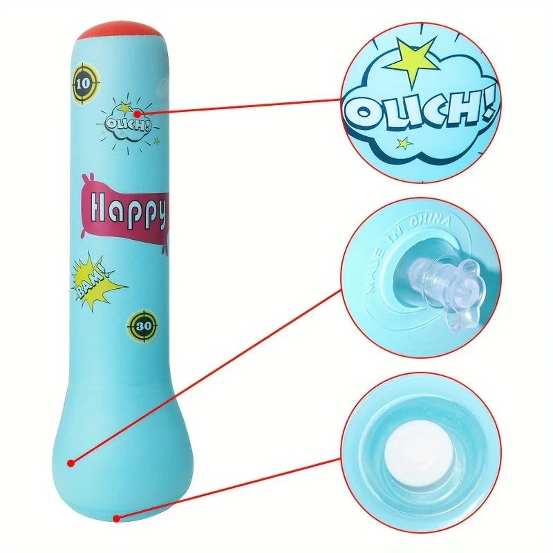 Play & Active – Inflatable Punching Bag with Gloves