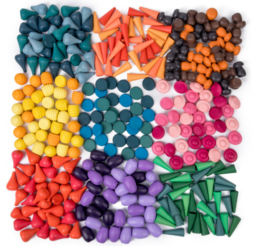 Wood Wonders - Rainbow building blocks