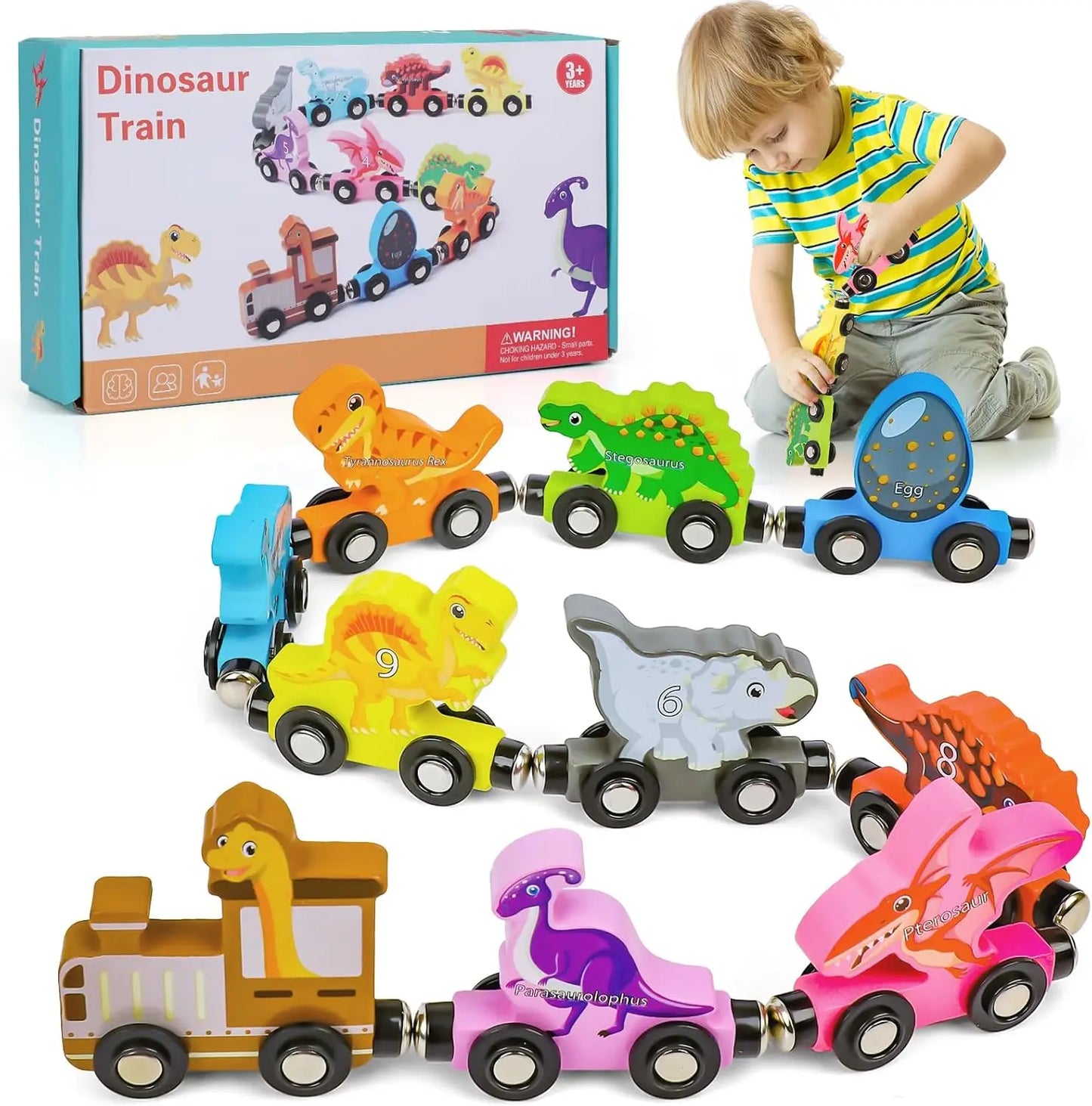 Colors & Shapes - Wood Train Toys