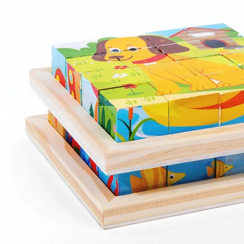 Play & Educational - 3D Wooden Blocks Puzzle