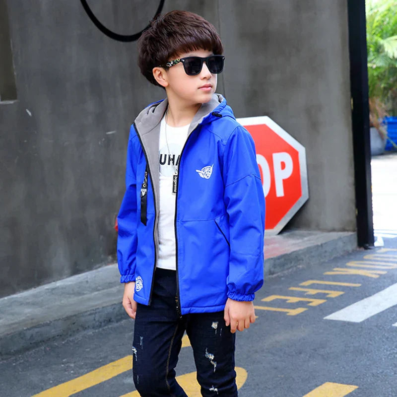 Reversible Children' Jacket – Waterproof & Windproof – Lightweight Jacket