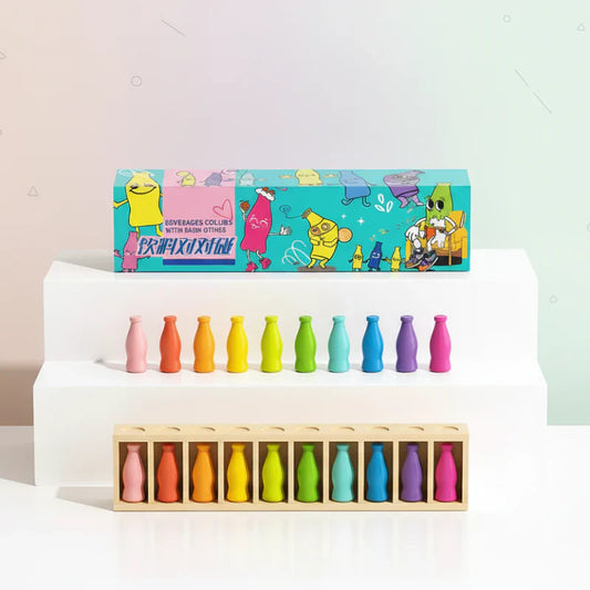Colorful & Play – Color Sorting Wooden Cones