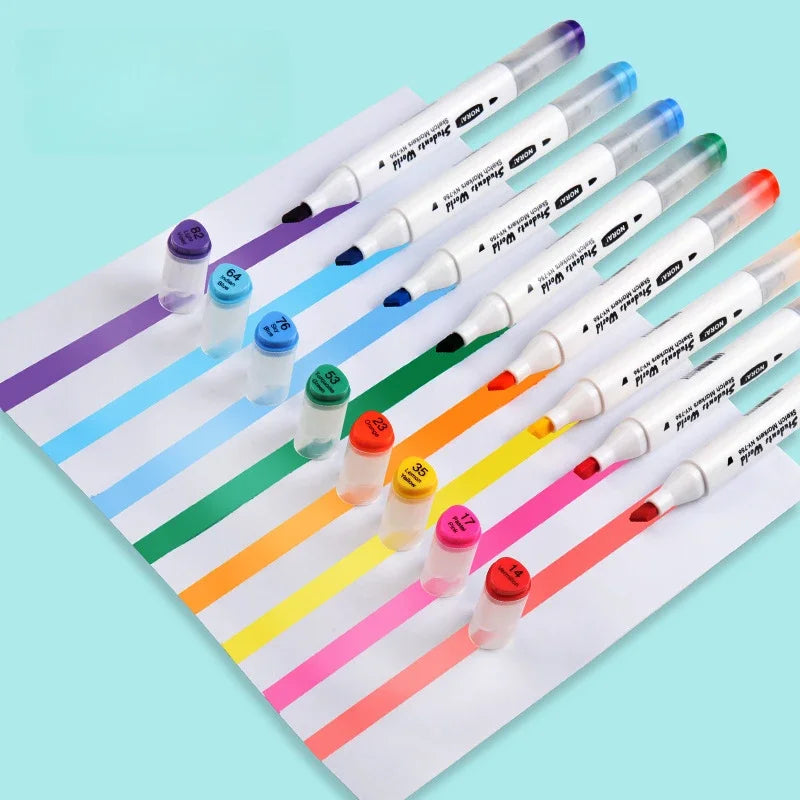Double & Vibrant – Odorless & Washable School Markers