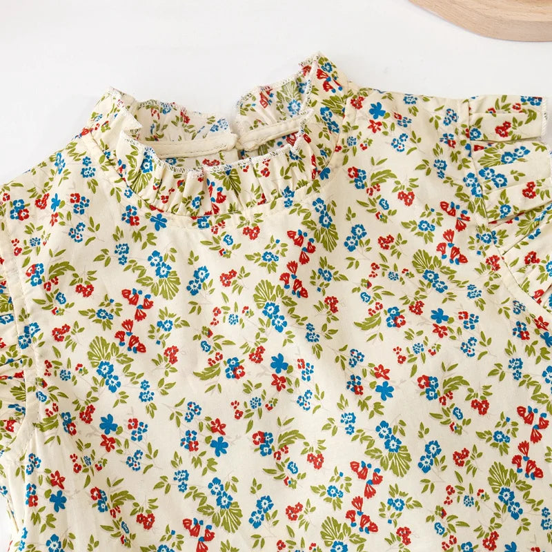 Summer Floral - Floral Print Top & Skirt