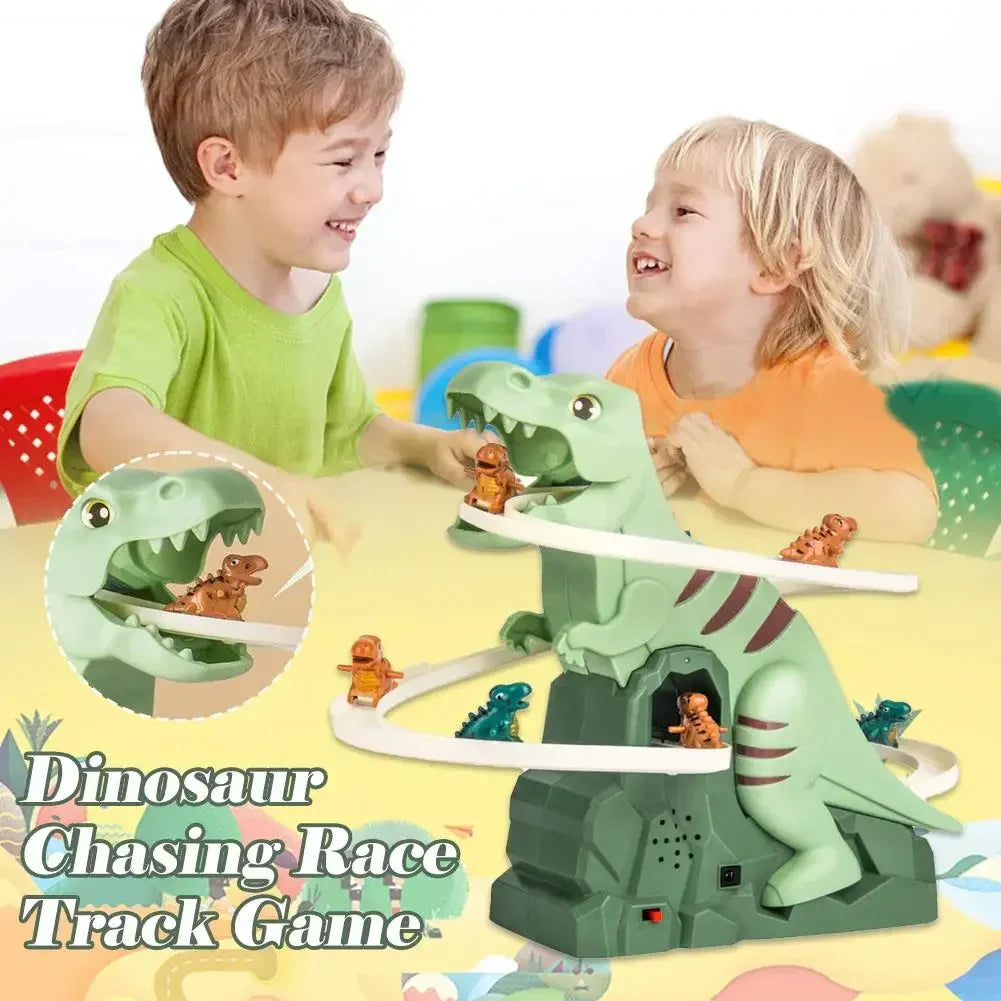 Mini Roller Coaster Play - Dino Slide