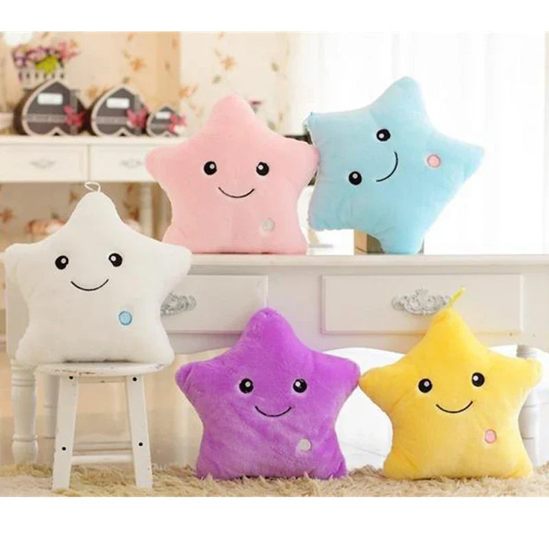 Star fun in bed - Luminous Stuffed Pillow