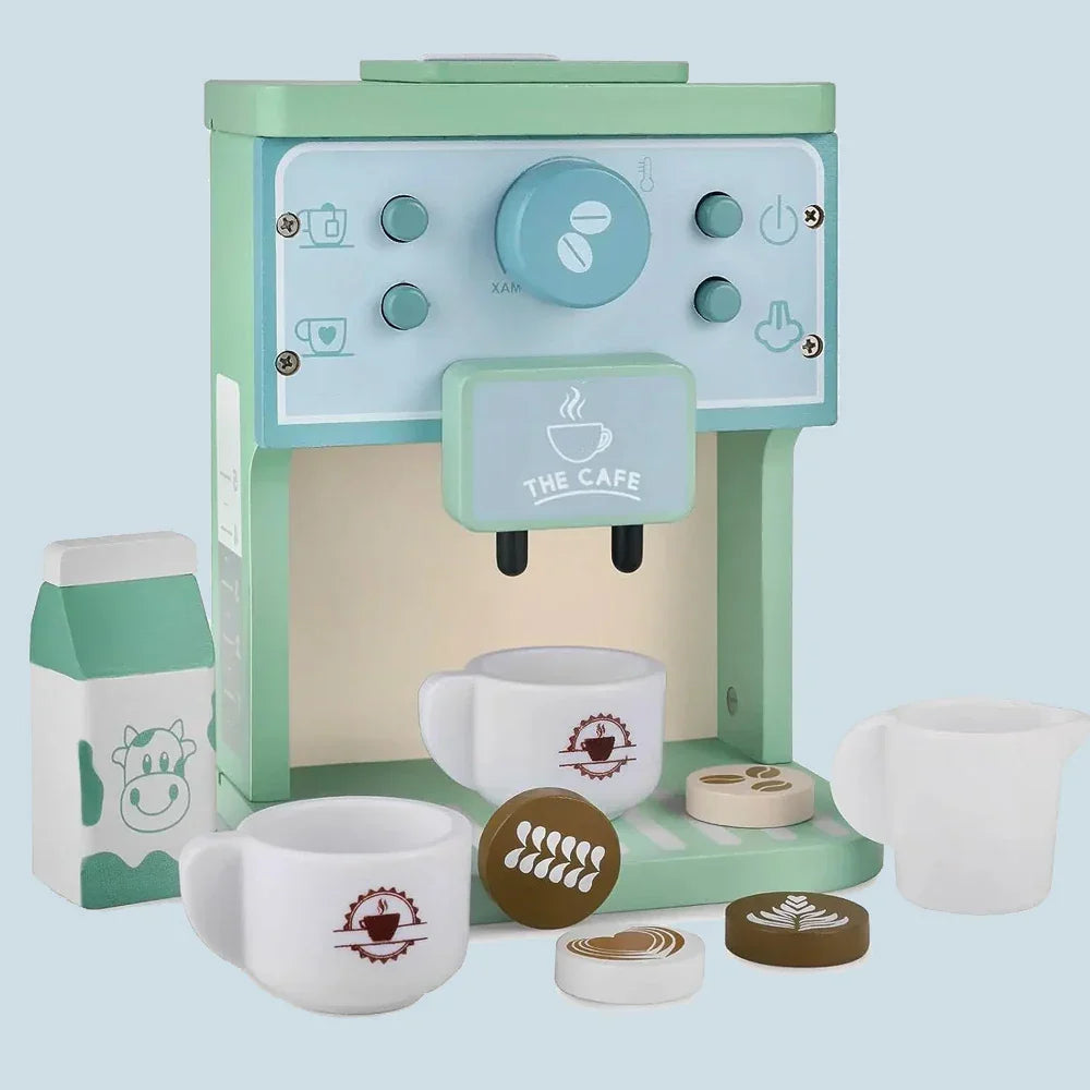 Lots of Cooking Play - Wooden Children's Coffee Play Set