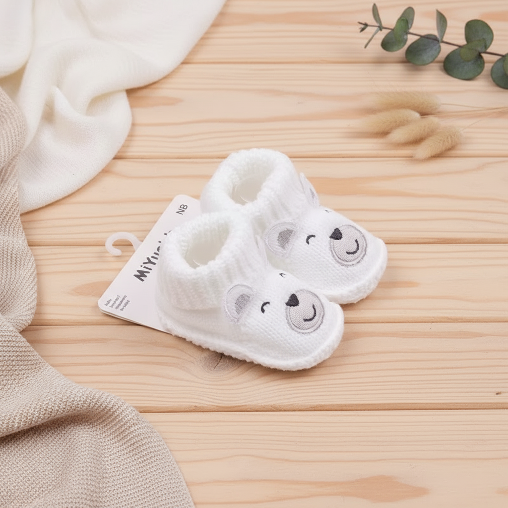 Knitted Infant Booties (3-6 months)