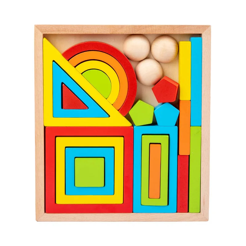 Vibrant Explorations - Rainbow Stacking Toys