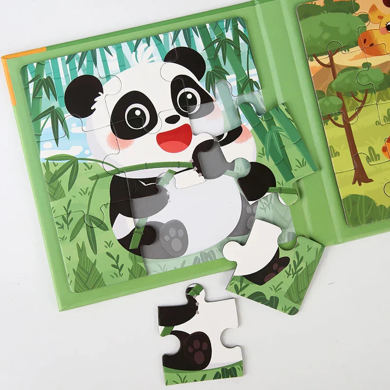 Animal Friends Play - Magnetic Puzzle Book