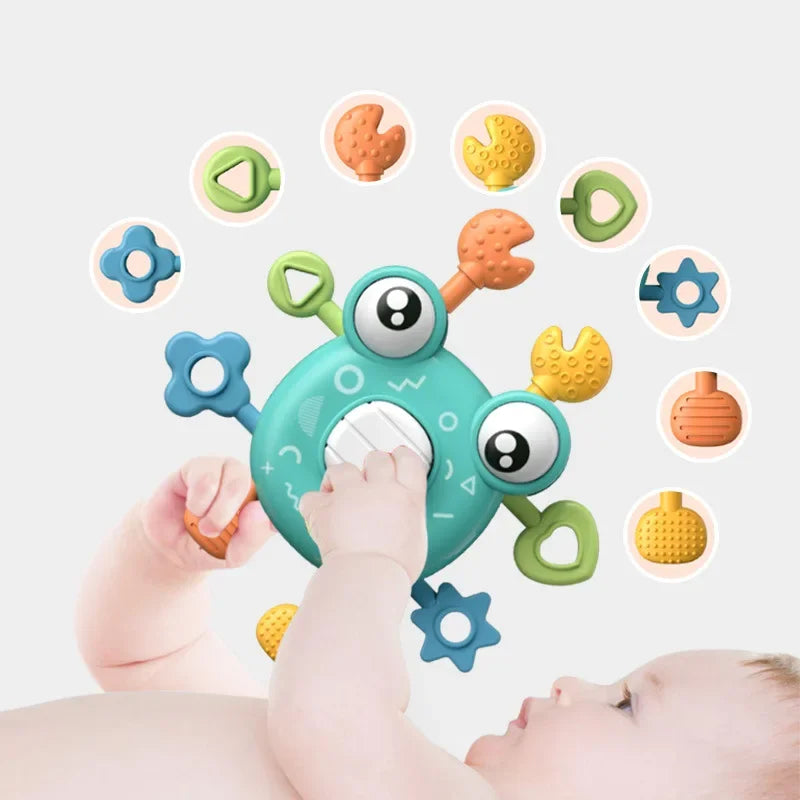 Grab & Pull Play - Crab Sensory Biting Toys