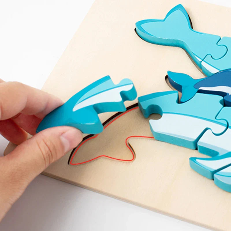 Explore & Learn - Cartoon Wood Puzzle