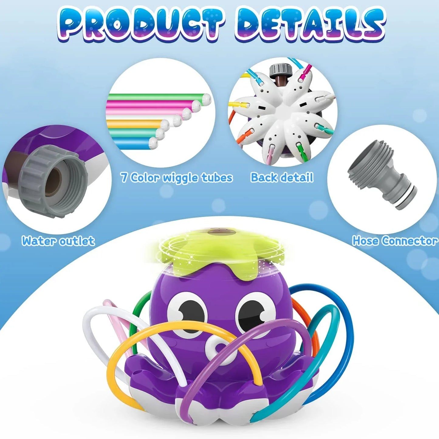 Splash Play Octopus - Water Sprayer Garden