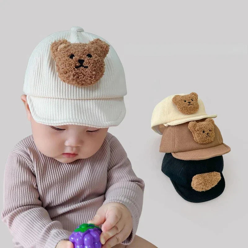 Cool & Cute - Corduroy Children's Bear Cap