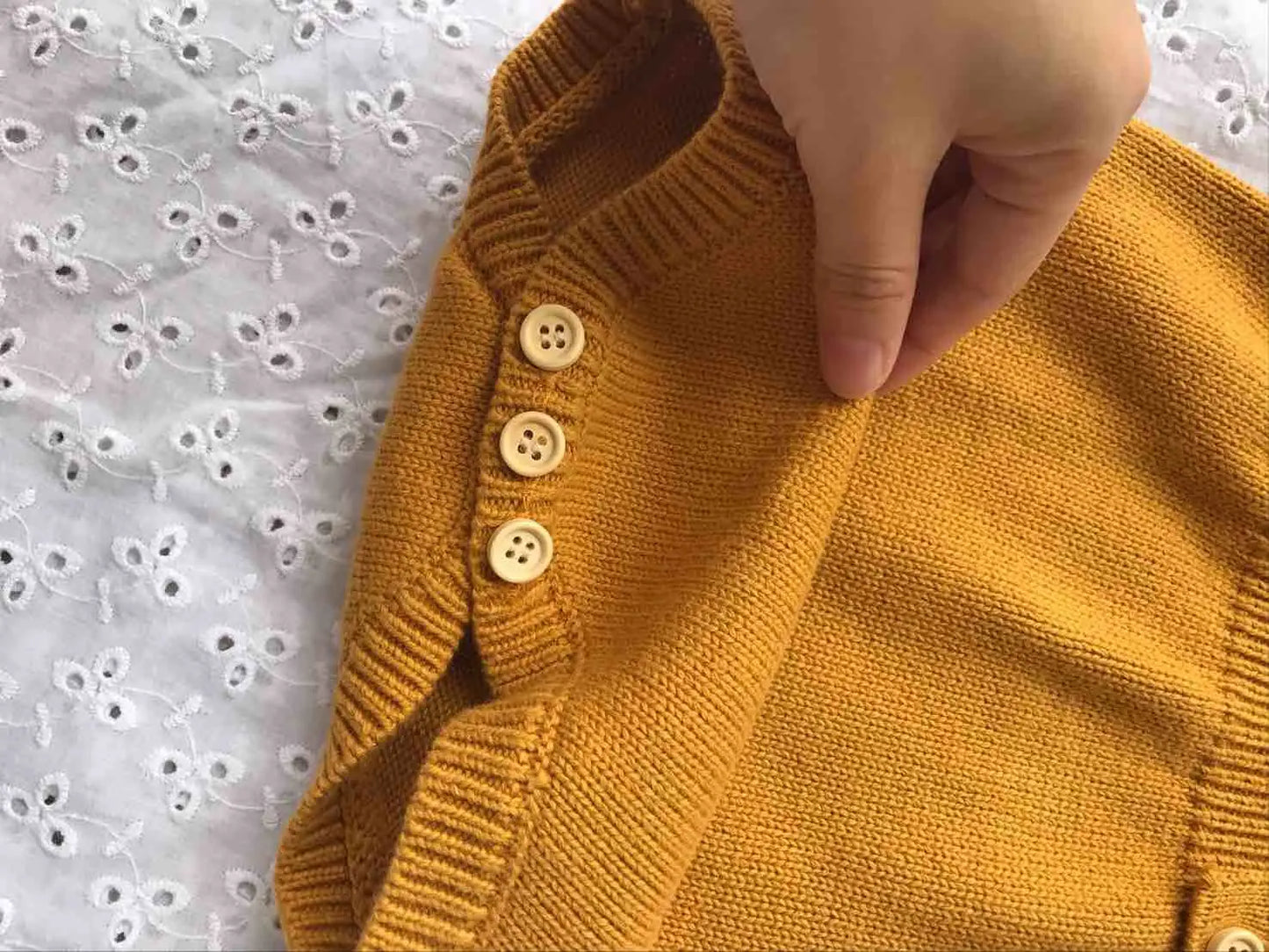 Cute Knitted Infant Romper