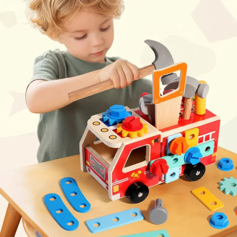 Educational & Innovative – Wooden Fire Truck
