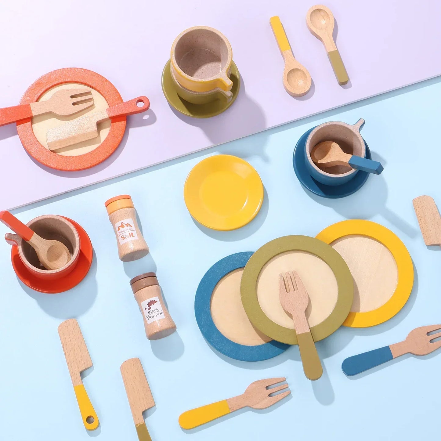 Innovative & Educational - Wooden Kitchen Play Set Child