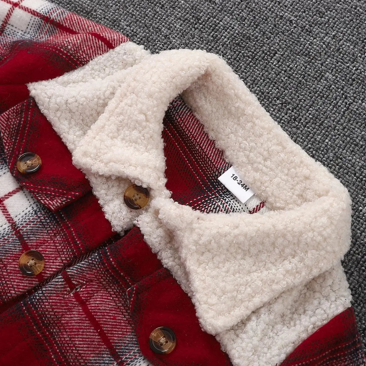 Warm & Stylish - Children's Jacket Checkered