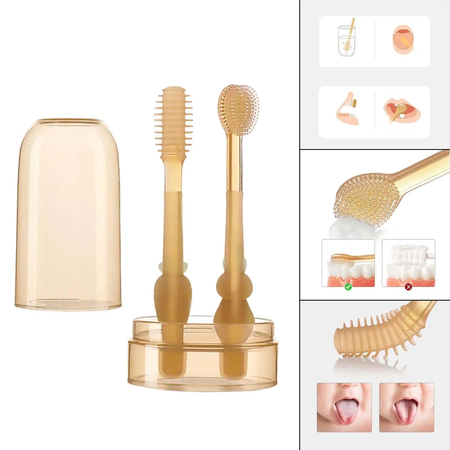 Gentle For Gums - Children's Silicone Toothbrush Kit