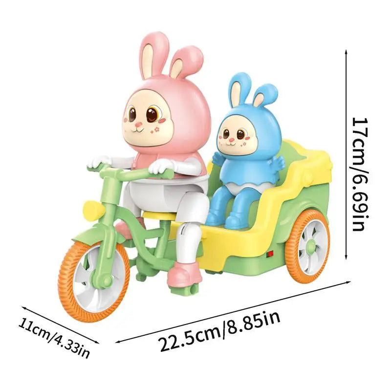 Rabbit Party on Wheels - Bicycling Plaything Bunnies