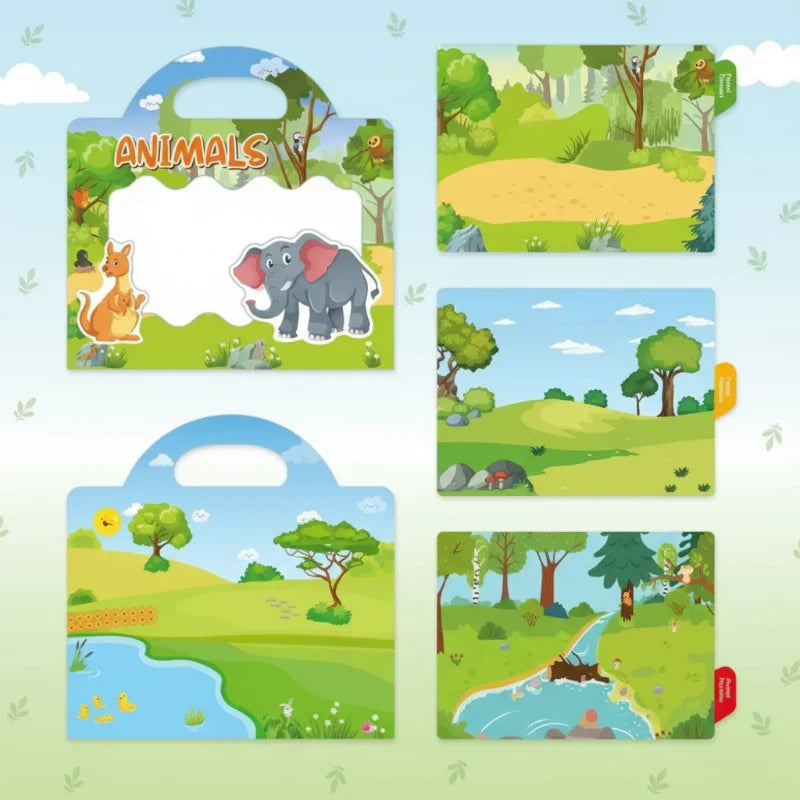 Vibrant & Educational - Reusable Sticker Book