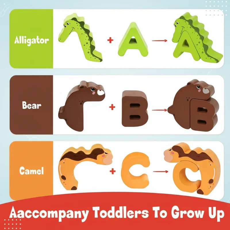 Playful & Educational – Animal Alphabet Brain-teaser for Children