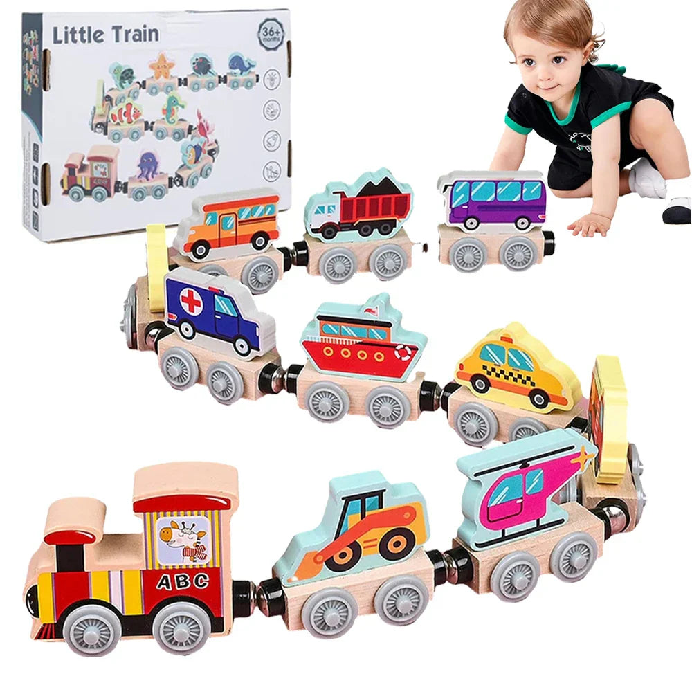 Colors & Shapes - Wood Train Toys