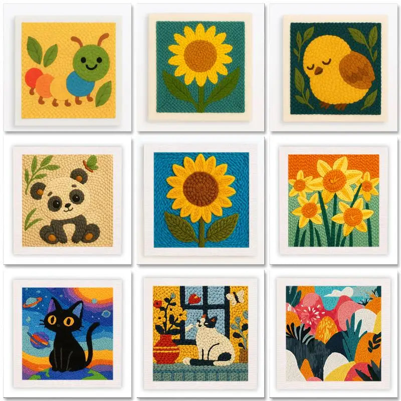 Handmade & Vibrant – Animal Embroidery Kit