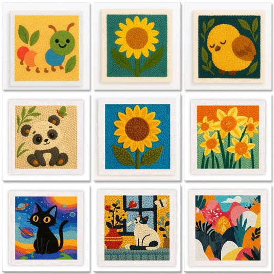 Handmade & Vibrant – Animal Embroidery Kit
