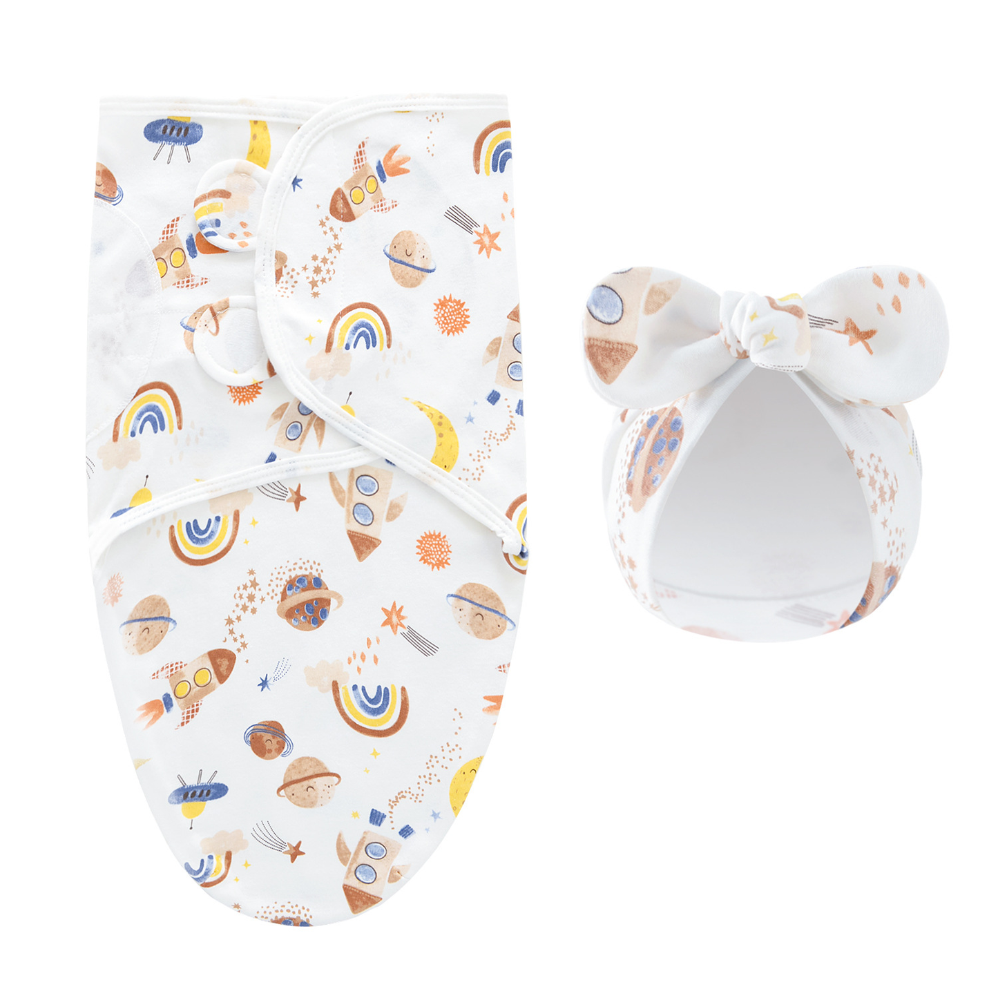 Peace & Comfort – Luxury Swaddle Blanket with Hat