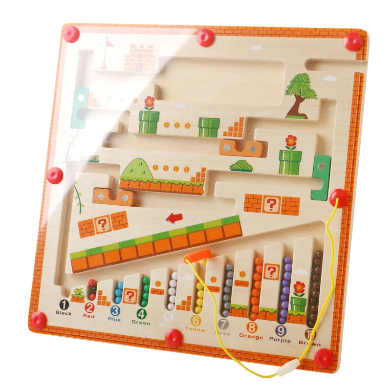 Colorful Counting Play - Wooden Magnetic Puzzle