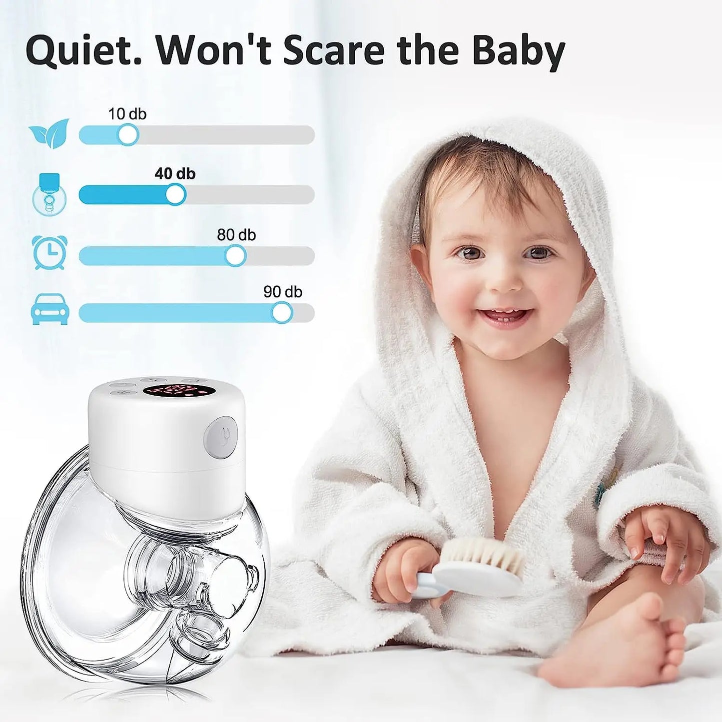 Wireless & Discreet - Hands-free Electronic Breast Pump