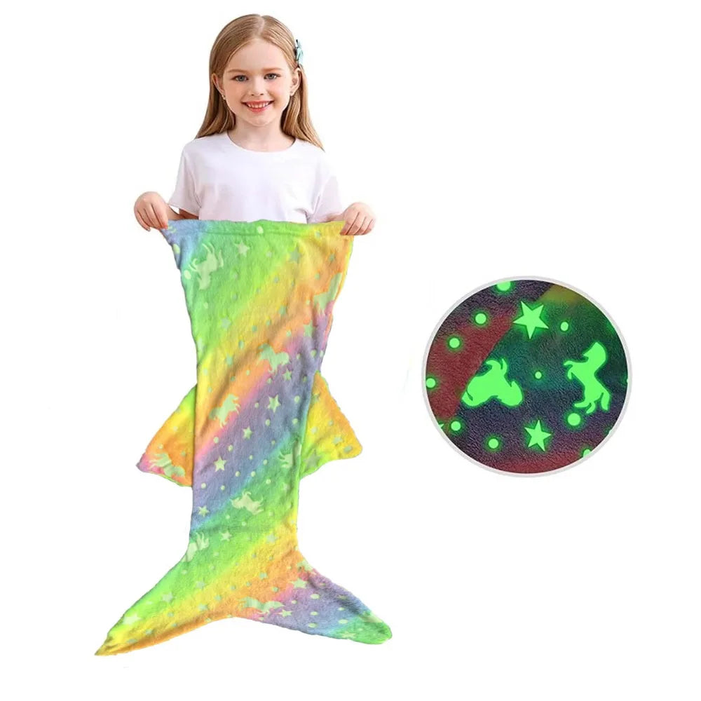 Glow in the Dark - Mermaid Sleeping Bag